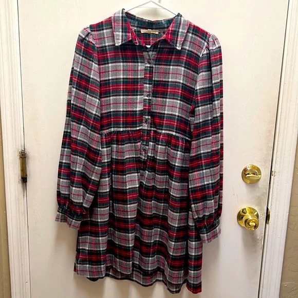 Copper Key | Dresses | S Dillards Plaid Flannel Dress | Poshmark
